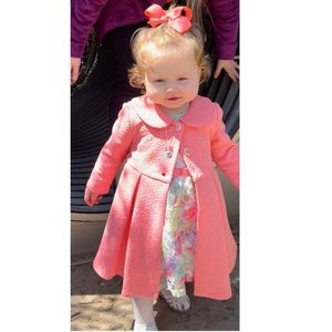 Bonnie Baby/ Bonnie Jean brand Easter coat dress set *Target sweater not 4 sale